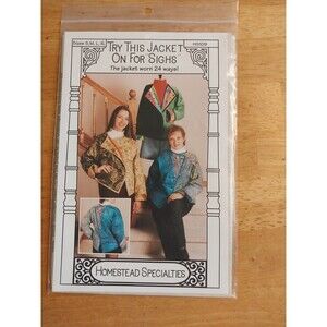 HOMESTEAD SPECIALTIES TRY THIS JACKET ON FOR "SIGHS" PATTERN HS109 Wearable Art!